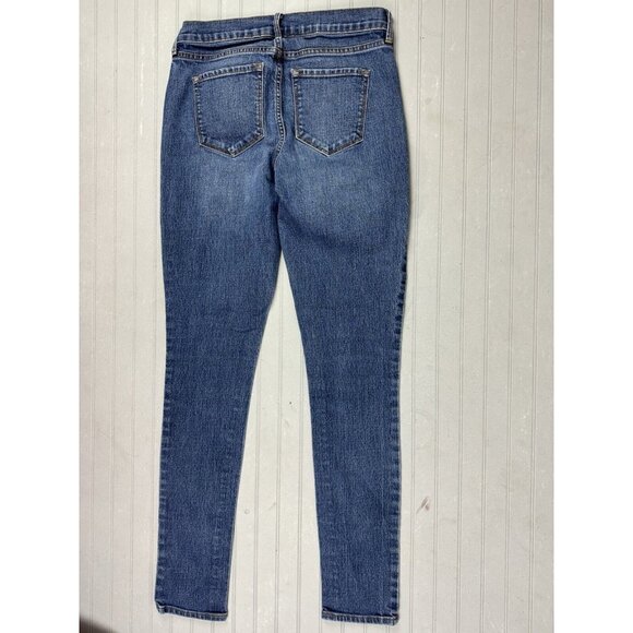 Old Navy Size 4 Tall Womens Jeans Skinny Mid Rise Med Wash Stretch - Picture 4 of 4